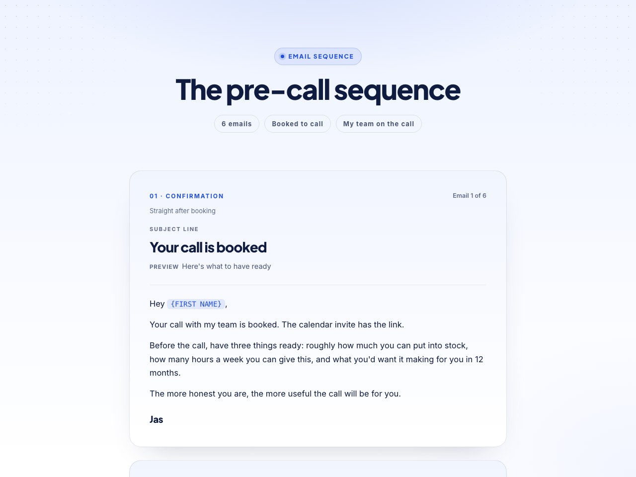 Pre-call preview