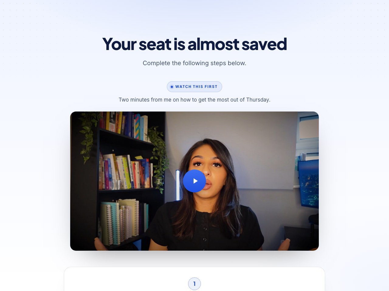 Thank-you page preview